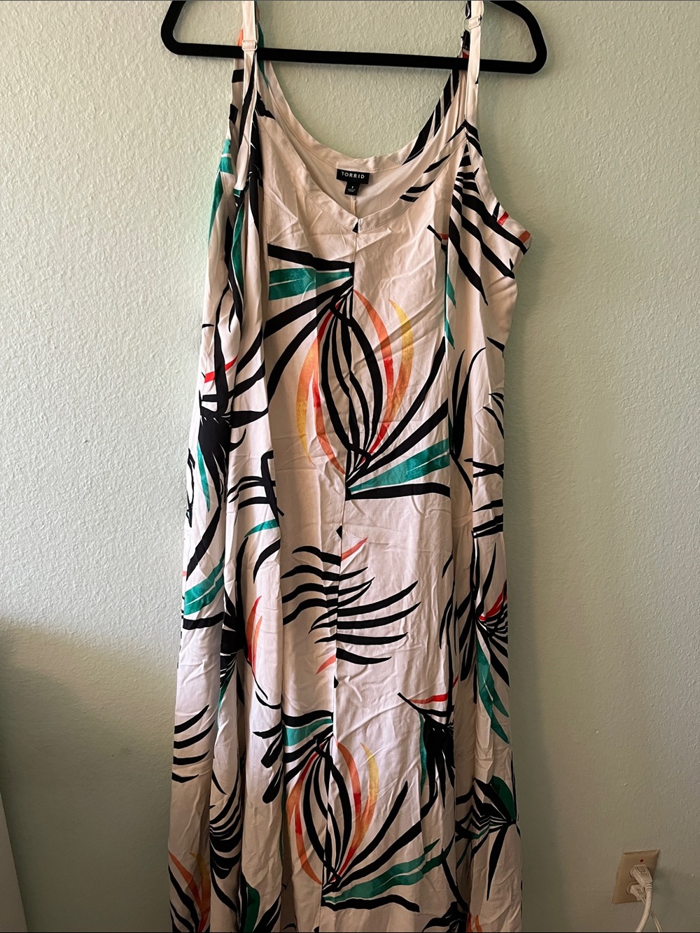 TORRID White Tropical Print Tank Maxi Dress